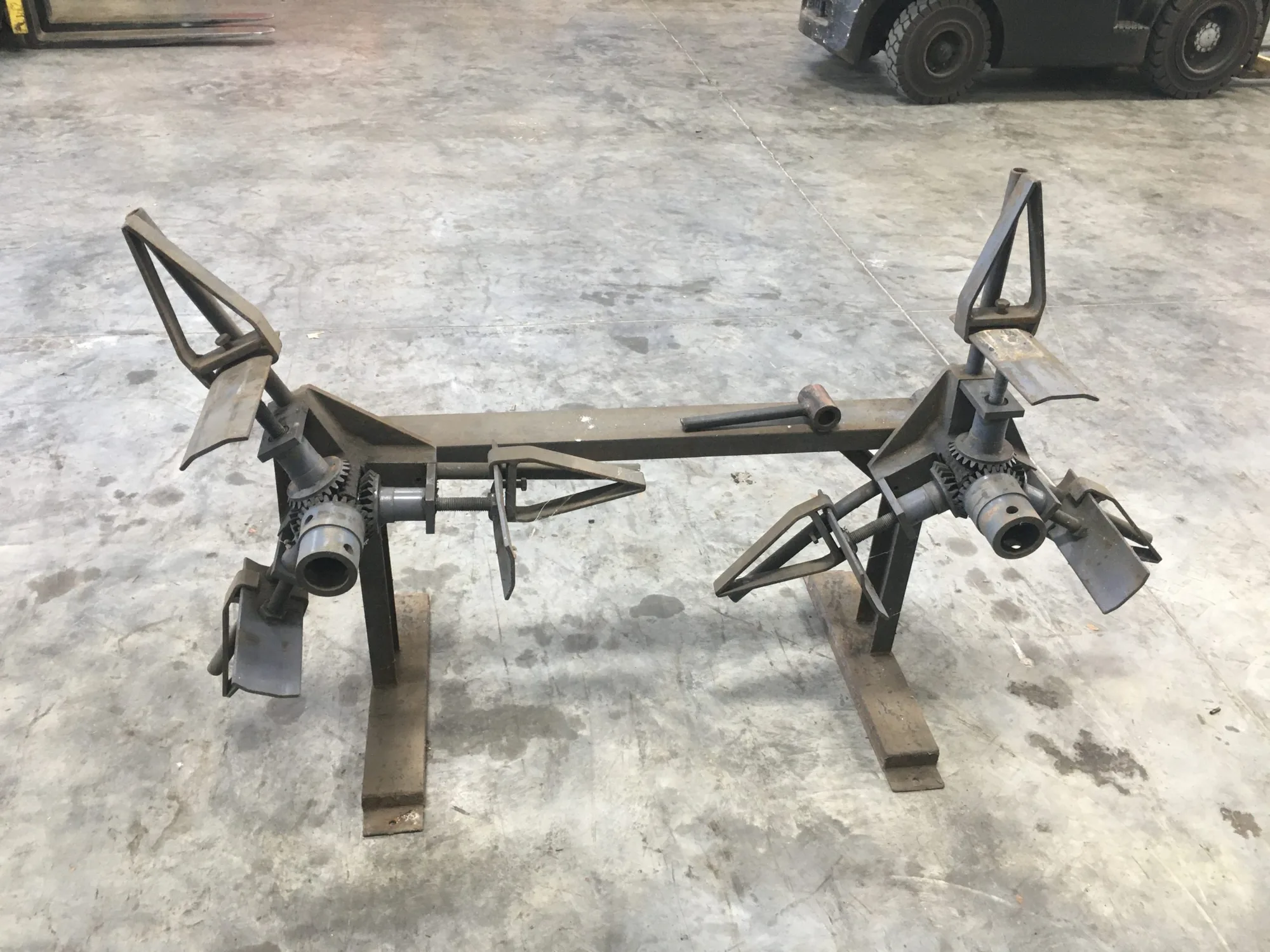 Used Harper Double Reel Decoiler and Vane Machine