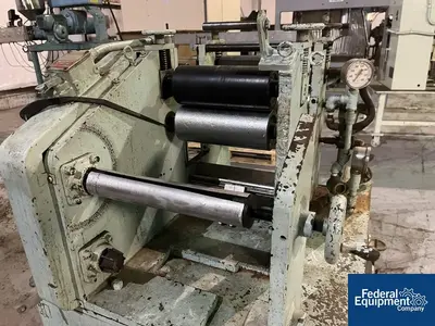 USED NRM 12" NRM Three Roll Sheet Stack
