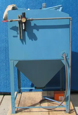 Process Systems Sand Blast Blasting Cabinet with Dust Bag Collector New Gloves