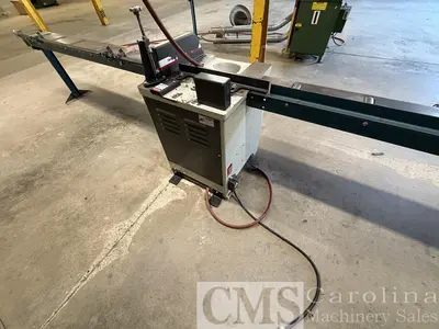 Used 2009 CANTEK 18" CHOP SAW WITH INFEED & OUTFEED Woodworking Saws North Carolina US | CAROLINA MACHINERY SALES #1493556