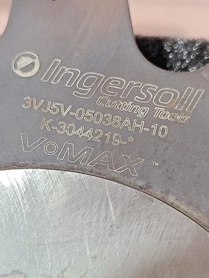 INGERSOLL FACE MILL Slot indexable Milling Cutter 3VJ5V-05038AH-10 .385 x .060 R