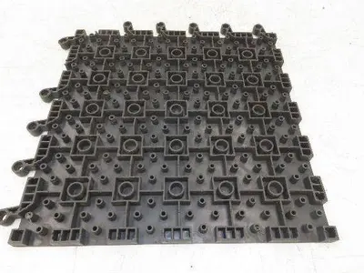 Wearwell H-9389 ErgoDeck Mat - 18 x 18", Solid Tile 7/8" Thick  Lot of 24