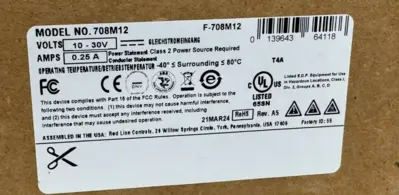 NEW RED LION CONTROLS F-708M12