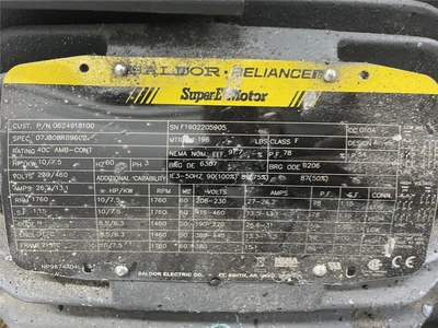 10 Hp Busch Vacuum Pump, Model RA02352 D50611XF, 170 ACFM