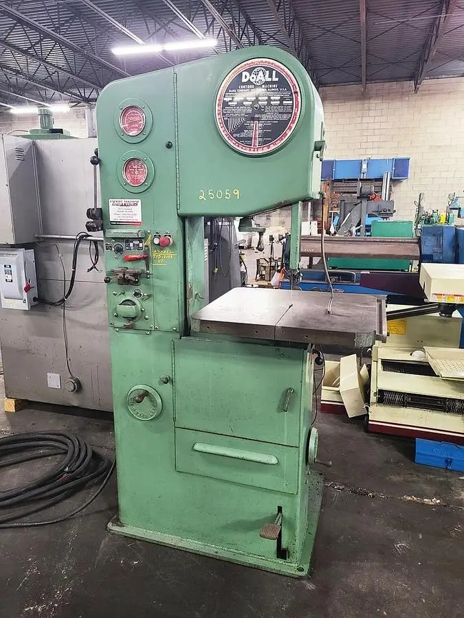 Used 1965 DOALL 1612-1 Vertical Band Saws Pennsylvania US | Hildebrand Machinery Co. #1481772