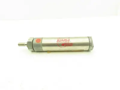 Bimba MRS-244-D Pneumatic Round Air Cylinder 1-3/4"Bore 4"Stroke Stainless Steel