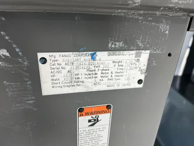 2021 MILACRON FANUC ALPHA-S150iB ROBOSHOT Injection Molding Horizontal/Vertical | Machinery Network (9)