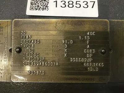 USED GENERAL ELECTRIC 5K286QAB6001A