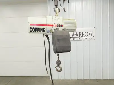 Coffing JLC2016310 Electric Chain Hoist 1 Ton 16 FPM 13' Lift 230/460V 3PH