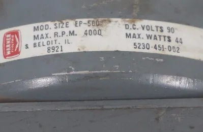 NEW WARNER ELECTRIC EP-500