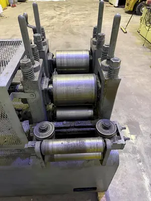 8" WIDE YODER 4-ROLL POWERED COIL FEEDER: YOBRO #24666