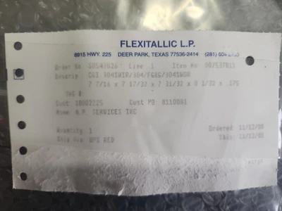 NEW Flexitallic 007537011