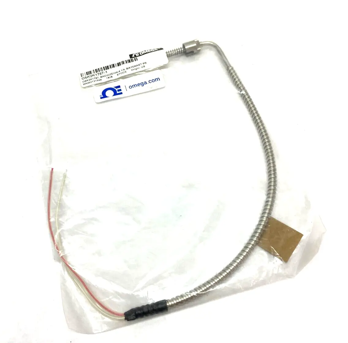 OSK2K1787-1, BND002E004-4 | Omega OSK2K1787-1 Bayonet Style Thermocouple Probe 1/4" BND002E004-4 - New