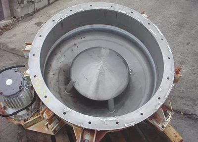 USED VIBRA SCREW LIVE BOTTOM HOPPER BOTTOM HOPPER