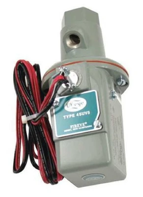 Fireye 45UV51009 1" NPT Self-Check Ultra-Violet Flame Scanner with 8ft Leads [New]