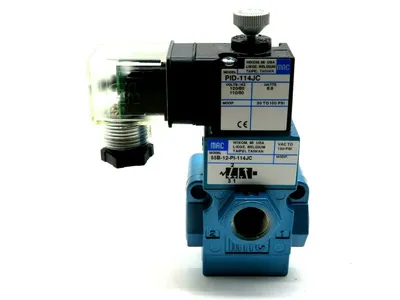 NEW MAC VALVES INC 55B-12-PI-114JC SOLENOID VALVE 55B12PI114JC