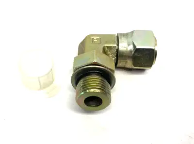 USED PARKER SEAL-LOK ORFS 90° SWIVEL ELBOW FITTING 1/2" TO 3/4"-16 UNF