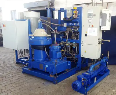 (2) Alfa-Laval BWPX 307 TGD-71 oil concentrator modules, SS.