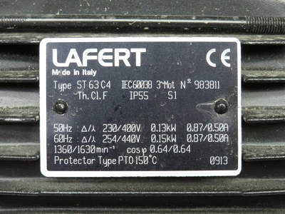 Used LAFERT _UNKNOWN_ A.C. Motors Texas US | OCO Industrial #1600492