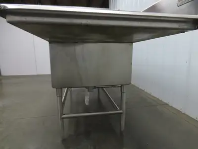 Eagle YSINK Stainless Steel 3 Bay Sink 26x20" Compartment Dual 24" Drainboard