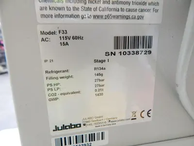 Used JULABO F33 Miscellaneous Laboratory Equipment Texas US | Aucto #1307227