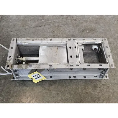 Used 6" Square Stainless Steel Pneumatic Roller Gate Valve