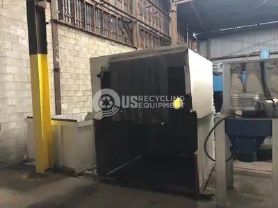 USED VECOPLAN RG70-200K SINGLE SHAFT SHREDDER WITH CONVEYOR