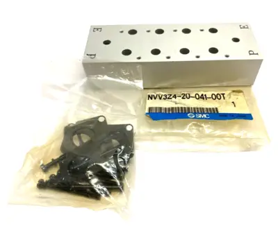 NVV3Z4-20-041-00T | SMC  Pneumatic Manifold Block 4-Station 3-Port - New Other