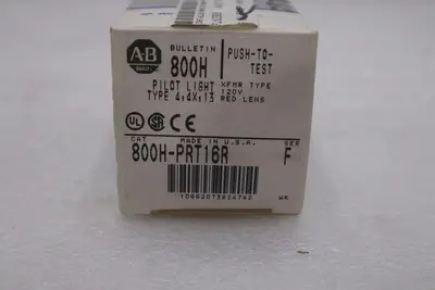 ALLEN BRADLEY 800H-PRT16R SERIES F PUSHBUTTON NEW WITH BOX STOCK G768A