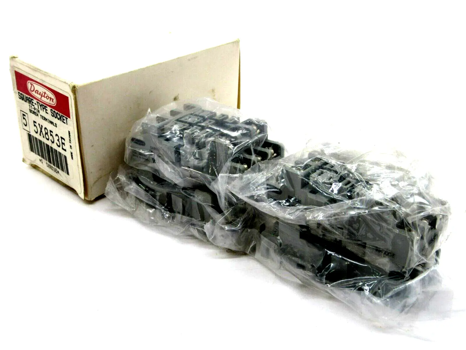NEW 4 COUNT DAYTON 5X853E 11 PIN SCREW TERMINAL