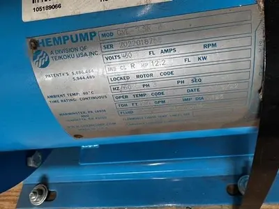 NEW 2022 CHEMPUMP TEIKOKU G SERIES
