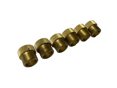 USED ABB BRASS NUT 925926625951 LOT OF 6