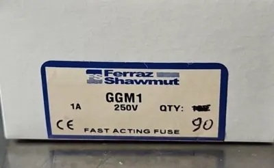 Ferraz Shawmut GGM1 Mini Fuse 1 Amp 250 Vac box w/90 loc4D36