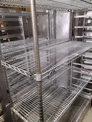 Used Chrome Wire Shelving 48" x 18"- 5 Shelves