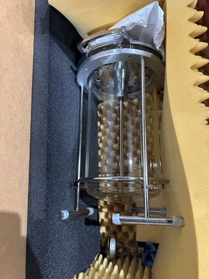 CHEMGLASS CG-1968-X-14 GLASS REACTOR W/ 3 VES