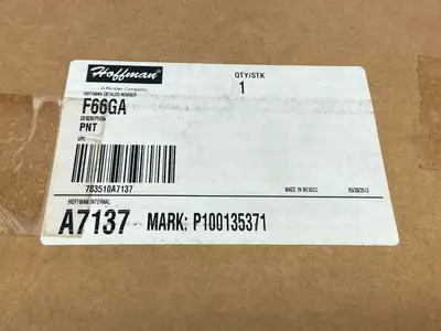F66GA | Hoffman  Telescope Fitting Gray 15" x 6" x 6" A7137 - New Other