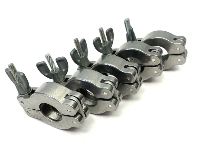 Used AGILENT QUICK-CLAMP, WING NUT, NW10/16, METALLIC FINISH Valves/Fittings Michigan US | Maverick Industrial Sales #1091393