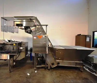 Hopper, Bottle, Elevator, Stainless Steel, 3 Phase Power #5991100
