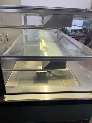 Used ColorPoint Used 50" Colorpoint 50-CFMA 3 Pan Refrigerated Salad Bar with Sneeze Guards 120V Food Displays Illinois US | Falcon Restaurant Supply #1375715