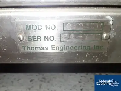 USED Thomas Processing 24" Thomas COMPU-Lab CL24XR Coating Pan, S/S