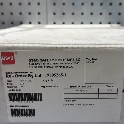 New | in-Stock BS&B BS&B S-90 1056915 Miscellaneous MRO Indiana US | J&J Industrial Supply #1229780