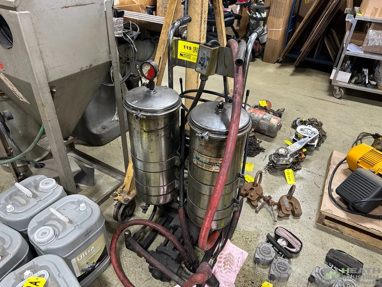 Used _UNKNOWN_ COMO INDUSTRIAL PORTABLE OIL TRANSFER PUMP Drum Pumps Illinois US | Heath Industrial Auction Services #1549819