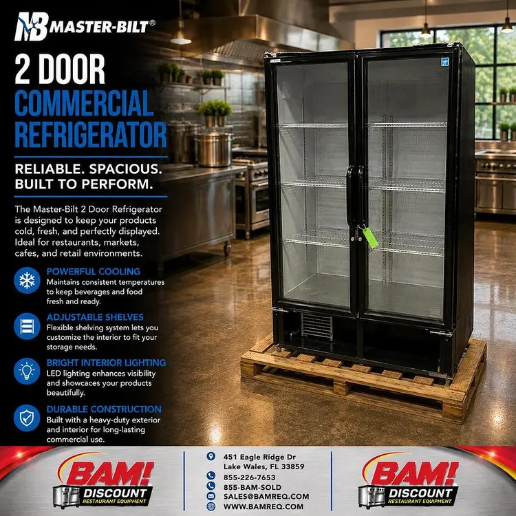 Used MASTER-BILT BMG-48-HGP Display Refrigerators Florida US | BAM Discount Restaurant Equipment #1390432