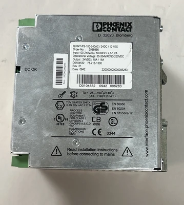 Used PHOENIX CONTACT QUINT-PS-100-240/24DC/10 Miscellaneous Equipment (Electrical & Power) Ohio US | Surplus Asset Holdings #1507109