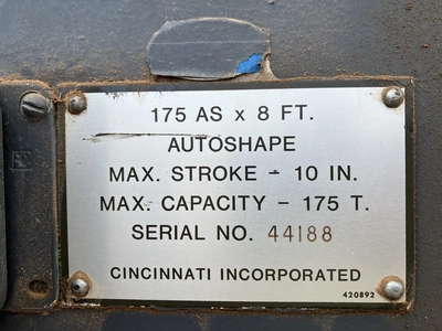 USED 1985 CINCINNATI 175 AS