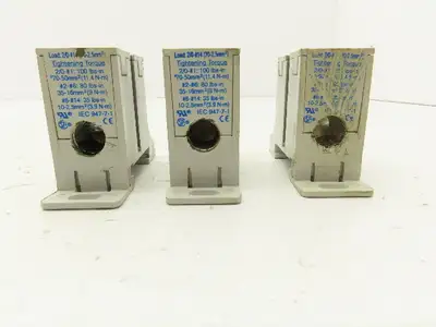 Ferraz Shawmut FSPDB1C Power Distribution Block 600V 175A Line 2/0-#14 Lot of 3