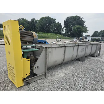 GEA Continuous Stainless Steel HeavyDuty Industrial Paddle Mixer Pug Mill Unused