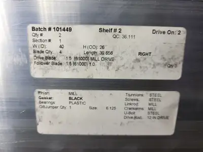 40" x 26" Motorized Damper