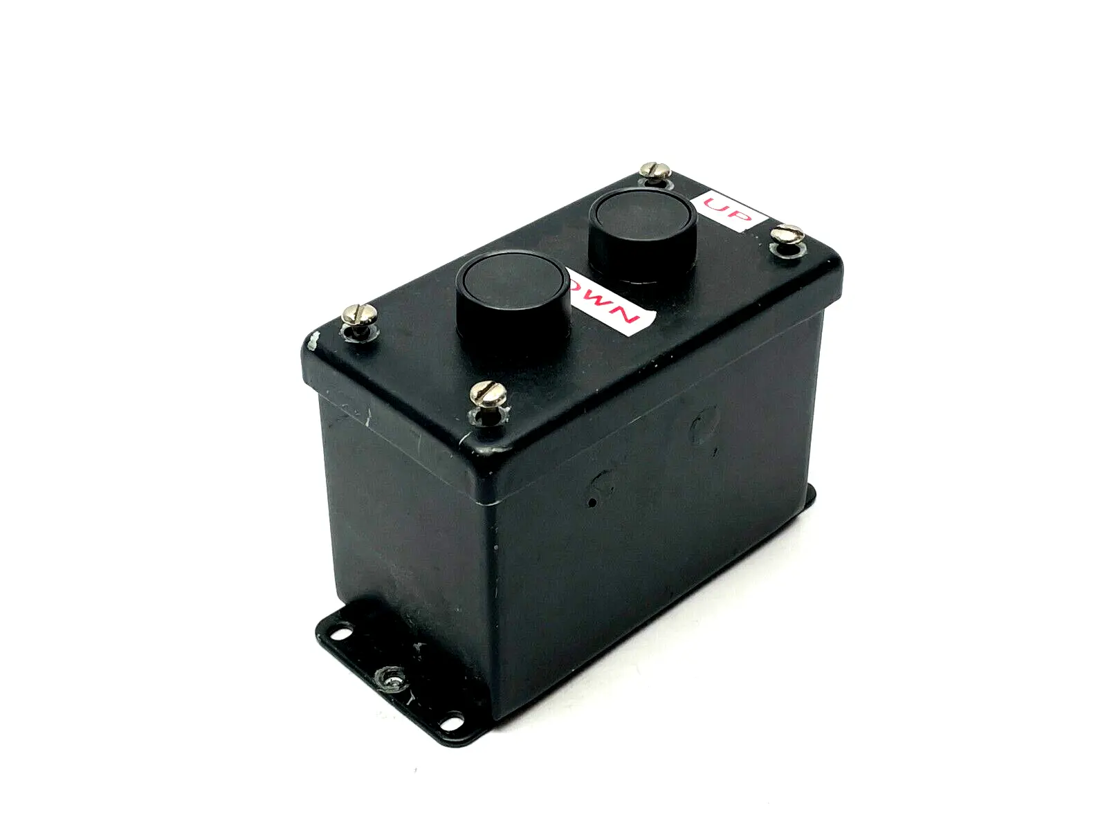 E-2PBGX | Hoffman  Pushbutton Enclosure Black w/ Allen Bradley 800E-3X10 Modules - Used