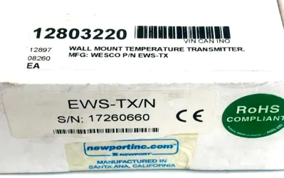 NEW SEALED NEWPORT EWS-TX/N TEMPERATURE TRANSMITTER EWXTXN